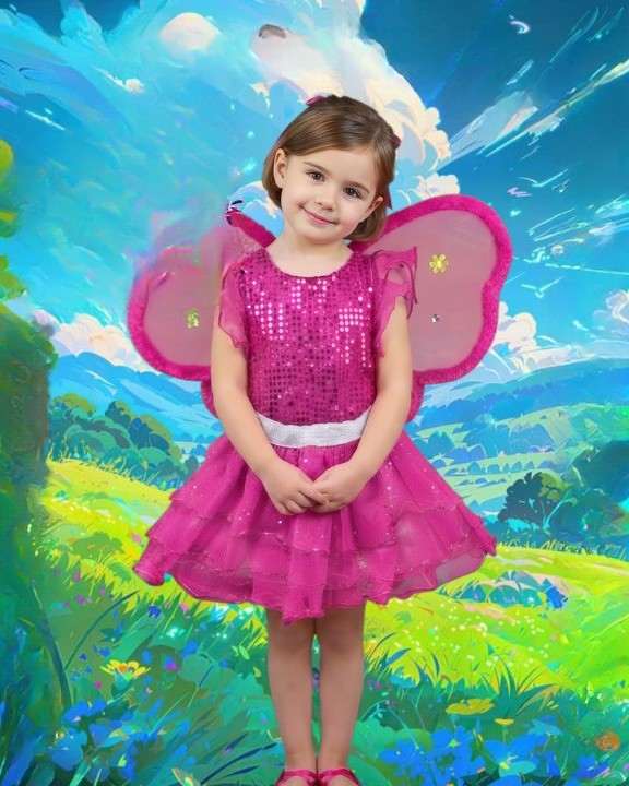 Disfraz Mariposita Fucsia